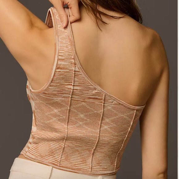 By Anthropologie One-Shoulder Sweater Top Size 1x - Picture 3 of 8